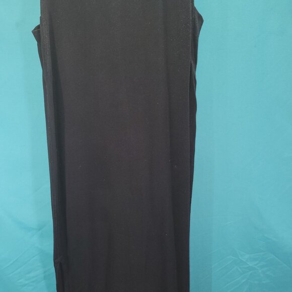 Rag & Bone/Jean Black Sleeveless Midi Dress Size M Cotton & Modal Blend Made In - Picture 3 of 11
